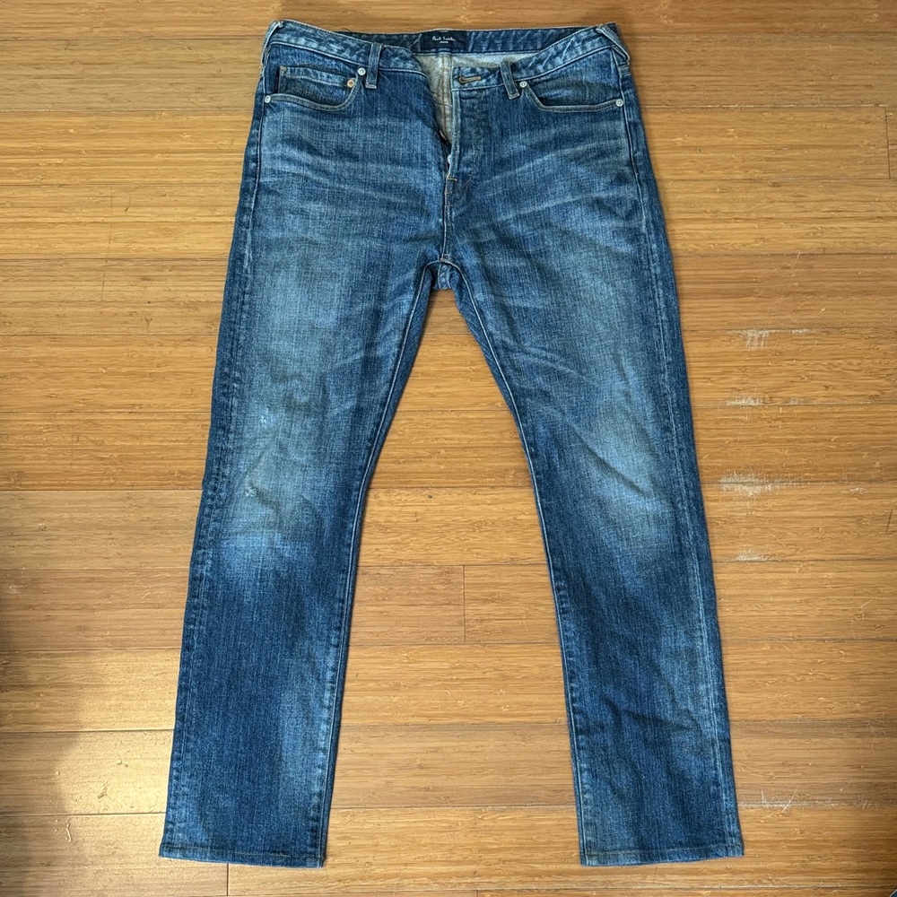 Paul Smith great condition Slim Blue Jeans with Medium Wash and Stretch